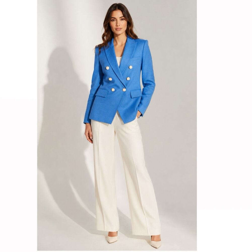 Veronica Beard Miller Dickey Jacket Azure Blue size 12
